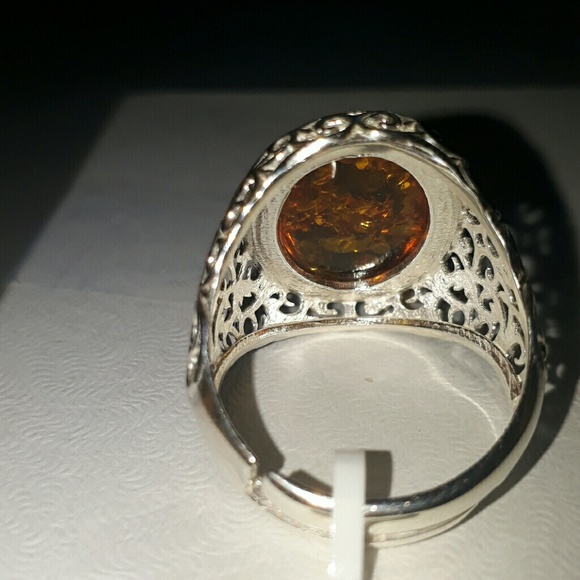 BALTIC AMBER ARTISAN CRAFTED RING - Picture 3 of 6